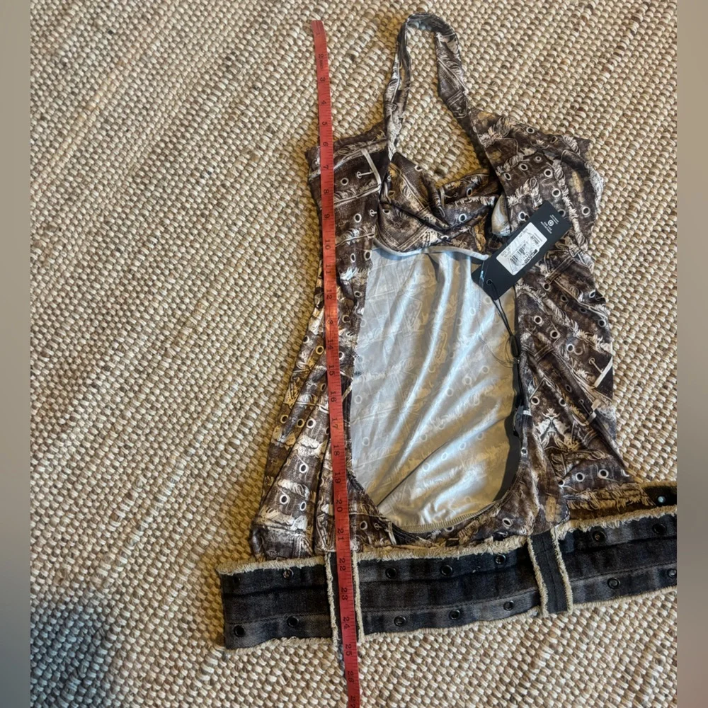 Jaded London Belted in Plunge Top grunge halter NEW - Picture 10 of 11